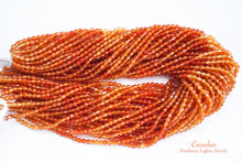 画像をギャラリービューアに読み込む, 上質 カーネリアン オレンジ色 カラーグラデーション ラウンドカット 3.3mm