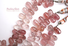 画像をギャラリービューアに読み込む, (No.1-5)宝石質 ストロベリークォーツ ピンクエピドード ファセットドロップ