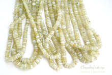 画像をギャラリービューアに読み込む, (半連/1連)クリソベリル キャッツアイ 41cm スムースロンデル 2.5-3.5×1-2mm