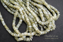 画像をギャラリービューアに読み込む, (半連/1連)クリソベリル キャッツアイ 41cm スムースロンデル 2.5-3.5×1-2mm