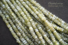 画像をギャラリービューアに読み込む, (半連/1連)クリソベリル キャッツアイ 41cm スムースロンデル 2.5-3.5×1-2mm