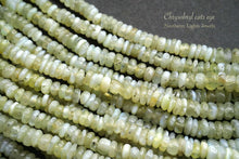 画像をギャラリービューアに読み込む, (半連/1連)クリソベリル キャッツアイ 41cm スムースロンデル 2.5-3.5×1-2mm