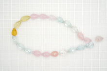 画像をギャラリービューアに読み込む, (半連)マルチカラー ベリル 貫通穴 ファセット ドロップ