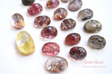 画像をギャラリービューアに読み込む, (No.1-26)上質 ガーデンクォーツ ルース 穴無し カボション 裏フラット