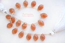 画像をギャラリービューアに読み込む, (半連/1連)上質 ピーチムーンストーン フラットシャンデリア