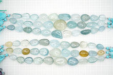 画像をギャラリービューアに読み込む, マルチカラー ベリル アクアマリン 大粒 スムース タンブル