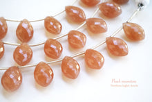 画像をギャラリービューアに読み込む, (半連/1連)上質 ピーチムーンストーン フラットシャンデリア