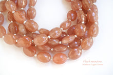 Load image into Gallery viewer, (半連/1連)上質 ピーチムーンストーン オーバルカット マイクロカット