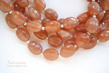 Load image into Gallery viewer, (半連/1連)上質 ピーチムーンストーン オーバルカット マイクロカット