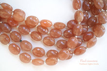 Load image into Gallery viewer, (半連/1連)上質 ピーチムーンストーン オーバルカット マイクロカット