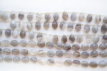 画像をギャラリービューアに読み込む, (半連/1連)高品質 グレー バンデッドアゲート フラットシャンデリア マイクロカット