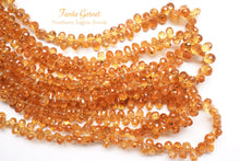 Load image into Gallery viewer, (M/L) Gem Quality Unheated Spessartite Garnet Pear Shape Cut Mandarin Garnet