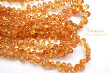 Load image into Gallery viewer, (M/L) Gem Quality Unheated Spessartite Garnet Pear Shape Cut Mandarin Garnet