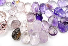 画像をギャラリービューアに読み込む, (S/M) エレスチャルクォーツ スムース ペアシェイプ スーパーセブン