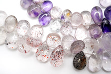 画像をギャラリービューアに読み込む, (S/M) エレスチャルクォーツ スムース ペアシェイプ スーパーセブン