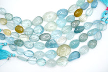 画像をギャラリービューアに読み込む, マルチカラー ベリル アクアマリン 大粒 スムース タンブル