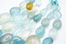 画像をギャラリービューアに読み込む, マルチカラー ベリル アクアマリン 大粒 スムース タンブル