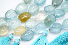 画像をギャラリービューアに読み込む, マルチカラー ベリル アクアマリン 大粒 スムース タンブル