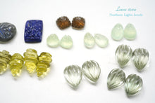Load image into Gallery viewer, (No.3-15)宝石質 ジェムストーン ルース 穴あき カービング
