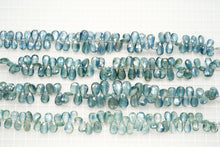 Load image into Gallery viewer, (21-23 grains per row) Nepal Indigo Blue Moscayanite Plain Pear Shape