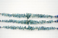 Load image into Gallery viewer, (21-23 grains per row) Nepal Indigo Blue Moscayanite Plain Pear Shape