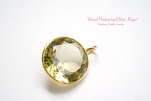 画像をギャラリービューアに読み込む, (No.18-26)宝石質 ジェムストーン ルース 銀製フレーム(K18gp) ペンダント