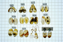 Load image into Gallery viewer, (No.1-32)モンタナアゲート ペアルース 上部穴あき ペアシェイプ オーバル