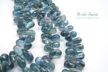 Load image into Gallery viewer, (21-23 grains per row) Nepal Indigo Blue Moscayanite Plain Pear Shape