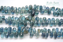 Load image into Gallery viewer, (21-23 grains per row) Nepal Indigo Blue Moscayanite Plain Pear Shape