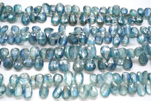 Load image into Gallery viewer, (21-23 grains per row) Nepal Indigo Blue Moscayanite Plain Pear Shape