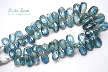 Load image into Gallery viewer, (21-23 grains per row) Nepal Indigo Blue Moscayanite Plain Pear Shape