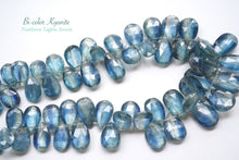 Load image into Gallery viewer, (21-23 grains per row) Nepal Indigo Blue Moscayanite Plain Pear Shape