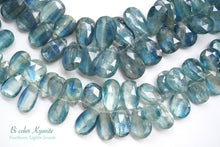 Load image into Gallery viewer, (21-23 grains per row) Nepal Indigo Blue Moscayanite Plain Pear Shape