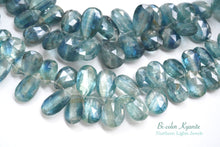 Load image into Gallery viewer, (21-23 grains per row) Nepal Indigo Blue Moscayanite Plain Pear Shape