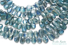 Load image into Gallery viewer, (21-23 grains per row) Nepal Indigo Blue Moscayanite Plain Pear Shape