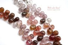 画像をギャラリービューアに読み込む, (半連/1連)マルチカラー スピネル スムースドロップ