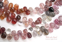 画像をギャラリービューアに読み込む, (半連/1連)マルチカラー スピネル スムースドロップ