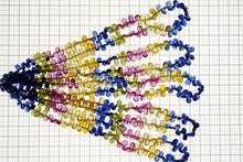 画像をギャラリービューアに読み込む, (半連/1連)上質 マルチカラーサファイア グラスフィルド スムースペアシェイプ