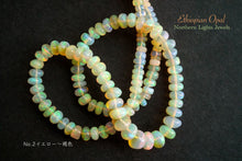 Load image into Gallery viewer, (白/イエロー〜褐色)宝石質 エチオピア産 オパール スムースロンデル