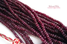 Load image into Gallery viewer, (No.1-9)宝石質 非加熱ルビー ボタン/ロンデル 41-55cm