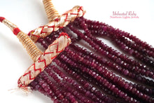 Load image into Gallery viewer, (No.1-9)宝石質 非加熱ルビー ボタン/ロンデル 41-55cm