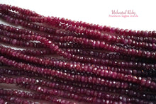 Load image into Gallery viewer, (No.1-9)宝石質 非加熱ルビー ボタン/ロンデル 41-55cm
