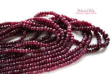 Load image into Gallery viewer, (No.1-9)宝石質 非加熱ルビー ボタン/ロンデル 41-55cm