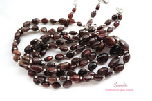 画像をギャラリービューアに読み込む, (半連/1連)上質 タンザニア産 スキャポライト ネックレス スムースオーバル ナゲット