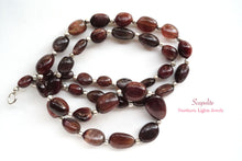 画像をギャラリービューアに読み込む, (半連/1連)上質 タンザニア産 スキャポライト ネックレス スムースオーバル ナゲット