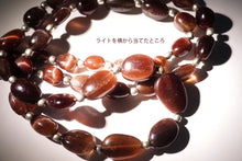 画像をギャラリービューアに読み込む, (半連/1連)上質 タンザニア産 スキャポライト ネックレス スムースオーバル ナゲット