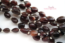 画像をギャラリービューアに読み込む, (半連/1連)上質 タンザニア産 スキャポライト ネックレス スムースオーバル ナゲット