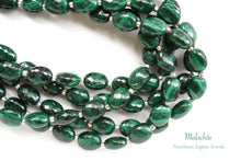 Load image into Gallery viewer, (半連/1連)宝石質 マラカイト ファセットオーバル マイクロカット