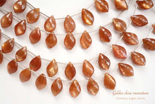 画像をギャラリービューアに読み込む, (半連/1連)高品質 ゴールデンシャイン ムーンストーン フラットシャンデリア マイクロカット
