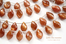 画像をギャラリービューアに読み込む, (半連/1連)高品質 ゴールデンシャイン ムーンストーン フラットシャンデリア マイクロカット